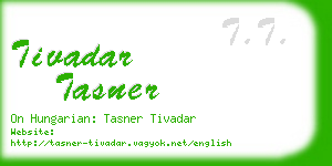 tivadar tasner business card